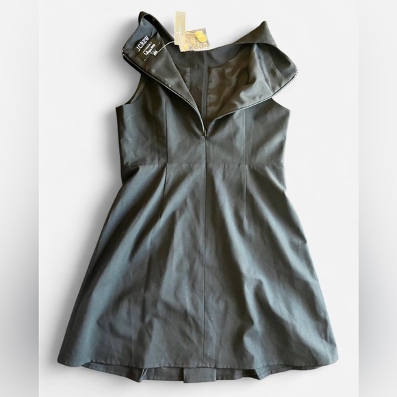 NTW J. Crew Black Tollegno 1900 Sleeveless Pleated Wool Dress - Picture 2 of 9